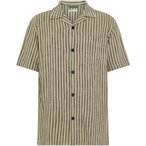 KnowledgeCotton Apparel Linen-Mix Striped  Herren  Hemden oliv Größe S Lifesty