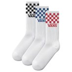 Vans - Classic Check Crew - Multifunktionssocken 38,5-42 weiß/grau