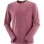 Salomon Trackline Longlsleeve Herren  Longsleeves rot Größe XXL Trekking  Atmu