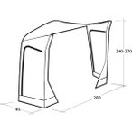 Outwell Mid/Tall Park PowerAir Zeltverbinder (Größe One Size, weiss)