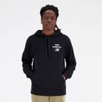 NEW BALANCE Herren T-Shirt NB Essentials Hoodie, Größe L in Schwarz