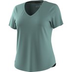 Smartwool Active Ultralite V-Neck  Damen  T-Shirts gruen Größe XS Trekking  El