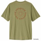 Patagonia Cap Cool Daily Shirt Spoke Stencil T-Shirt, M, gumtree green - light g