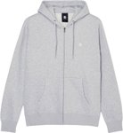 Element - Hoodie - Icon Embroidery Zipped Sweatshirt Mid Grey Heather für Herre