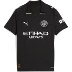 PUMA Kinder Shirt MCFC Away Jersey Replica Jr, Größe 164 in Schwarz