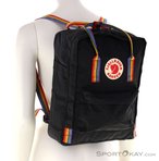 Fjällräven Kanken Rainbow 16l Rucksack-Schwarz-16