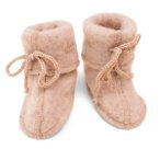 Engel - Baby-Schühchen mit Bändel - Hüttenschuhe 62/68 beige