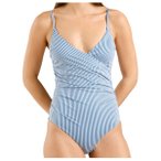 DEDICATED - Women's Wrap Swimsuit Klinte - Badeanzug Gr XS blau