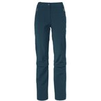 Vaude Farley Stretch Capri T-Zip III Hose Damen  Zip-Hosen blau Größe L Trekki