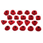 Ocùn Ocun Footholds Set 1 Bolt On Klettergriffe, red