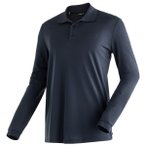 Maier Sports - Ulrich L/S - Polo-Shirt Gr S blau