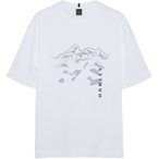 Oakley MTN Ridge  Herren  T-Shirts weiss Größe M Lifestyle Hautfreundlich