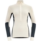 DEVOLD Wool Mesh 190 Zip Neck Wmn - Langarmshirt mit Reißverschluss L ink-offwh