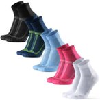 DANISH ENDURANCE Socken Long Distance Quarter, Größe 43-47 in Bunt
