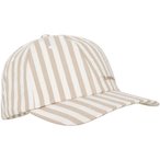 KnowledgeCotton Apparel Seersucker Striped Cap  Basecaps weiss Größe ONE SIZE 