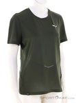 Salewa Pedroc Dry Hybrid Damen T-Shirt-Oliv-Dunkelgrün-36