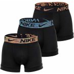 NIKE Herren Boxer Shorts, 3er Pack - Trunks, Dri-Fit Micro, Logobund, Größe L 