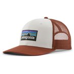 Patagonia P-6 Logo Trucker Hat Basecap, white w/rusty red