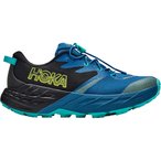 Hoka Speedgoat 7 Big Kids  Kinder  Trailrunningschuhe black-night glow blue Grö