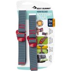 Sea to Summit Tie Down Hook Strap - 2 Stk. 20 mm x 2,0 m rot uni