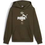 PUMA Kinder Kapuzensweat POWER Graphic Hoodie FL B, Größe 140 in Grau