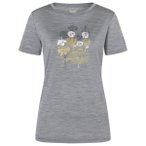 super.natural - Women's Orchid Bio Jersey Tee - Merinoshirt Gr M grau/ various