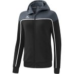 ERIMA Damen Kapuzensweat CHANGE training jacket with hood, Größe 40 in Schwarz