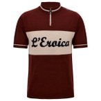 Santini - Eroica Vino Wool Jersey - Radtrikot Gr 3XL rot