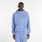 NEW BALANCE Herren Kapuzensweat Reimagined Fleece Hoodie, Größe L in Blau