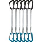 DMM Aether Expressset 6er Pack  Express-Sets tuerkis Größe 25CM Alpinklettern