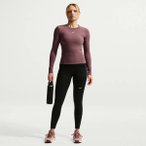 NIKE Damen Shirt W NK ONE DF FTTD LS TOP, Größe XS in Lila