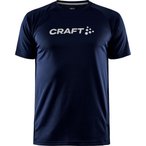 Craft Core Unify Logo  Herren  T-Shirts blau Größe XXL Trekking  Atmungsaktiv