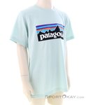 Patagonia P-6 Logo Kinder T-Shirt-Hell-Blau-164