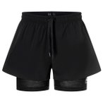 super.natural - Women's Double Layer Shorts - Shorts Gr L schwarz