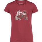 CMP Print  Kinder  T-Shirts rot Größe 104 Trekking  Elastisch