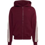 adidas Kit 3 Stripes Full Zip Herren Hoodie ( Dunkelrot L)
