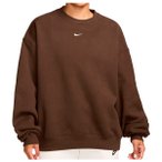 Nike - Women's Studio Fleece MW Oversize Crew - Pullover Gr XS braun