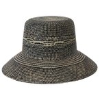 Brixton - Women's Lopez Panama Straw Bucket Hat - Hut Gr M - 58 cm grau