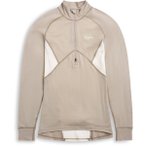 Bergans Damen Inner:Pure Merino Half Zip Longsleeve (Größe XL, beige)