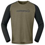 Norrøna - Fjørå Equaliser Lightweight Long Sleeve - Radtrikot Gr M oliv