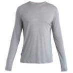 Icebreaker - Merino 125 Cool-Lite Sphere III L/S Tee - Merinoshirt Gr L grau