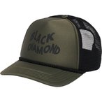 Black Diamond Flat Bill Trucker Cap  Basecaps oliv Größe ONE SIZE Lifestyle