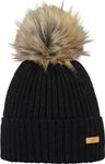 Barts - Mütze mit Bommel - Augusti Beanie Black für Damen aus Wolle - schwarz