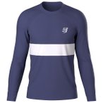 Compressport - Performance L/S T-Shirt - Laufshirt Gr XL blau
