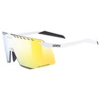 Uvex - Pace Stage CV Mirror Cat. 3 - Fahrradbrille weiß/gelb