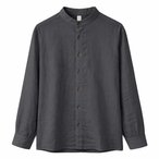 Mazine Stand Collar Linen  Herren  Hemden grau Größe XXL Lifestyle  Hautfreund