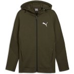 PUMA Herren Kapuzensweat EVOSTRIPE Full-Zip Hoodie DK, Größe S in Grün