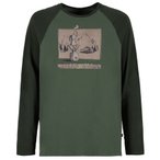 E9 Long Coffee Langarmshirt, M, rosemary