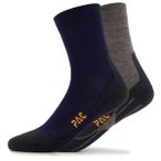 P.A.C. - Merino Wandersocken - 2 Paar - Wandersocken 43-46 blau