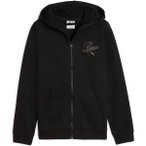 PUMA Kinder Jacke ESS SCRIPT Full-Zip Hoodie FL G, Größe 164 in Schwarz